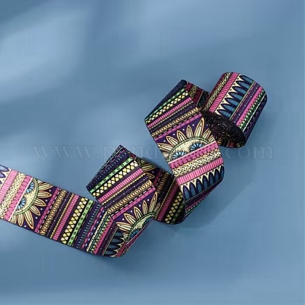 Лента из полиэстера в этническом стиле OCOR-WH0067-07C-1
