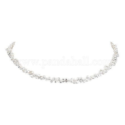 Ожерелья из синтетических немагнитных гематитовых бусин с гальваническим покрытием NJEW-JN05087-1