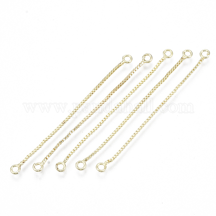 Brass Box Chain Tassel Links KK-R129-05G-1