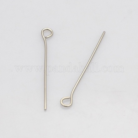 201 Stainless Steel Eye Pin STAS-N017-01-0.6x26mm-1