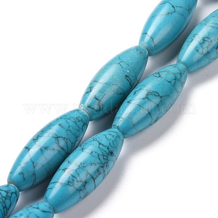 Chapelets de perles en turquoise synthétique G-P469-07-1