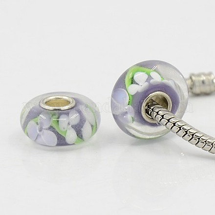 Handgefertigt Murano-Perlen passen europäischen Charme Armbänder X-LPDL-B001-164-1