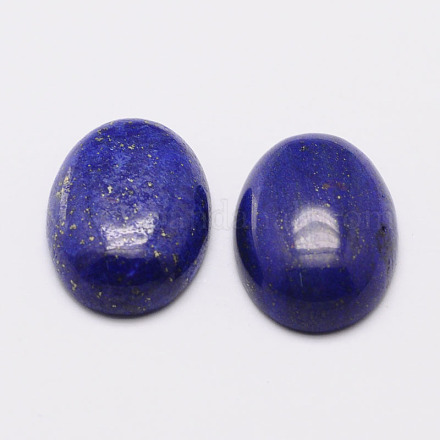 Dyed Oval Natural Lapis Lazuli Cabochons G-K020-30x22mm-02-1