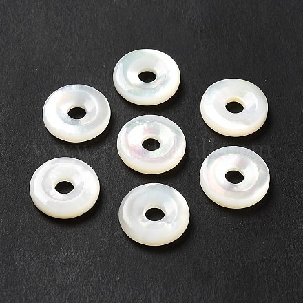 Perles de coquillage blanc naturel SHEL-G014-11C-1