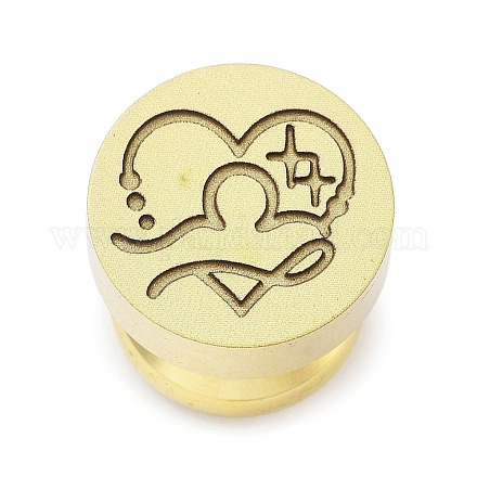 Созвездие золотистый тон восковая печать латунные штамповые головки STAM-P002-02G-11-1