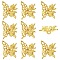 Alloy Pendants, Butterfly, Golden, 15.5x18.5mm