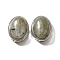 Natural Labradorite Multi-Strand Links, Oval, Cadmium Free & Lead Free, Platinum, 21x16.5x11.5mm, Hole: 3mm