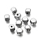Spray Painted Wooden Beads, Square, WhiteSmoke, 8x8x8mm, Hole: 2.5~3mm