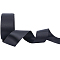 25 Yards Double-Face Polyester Satin Ribbons, Black, 1-1/2 inch(38mm)