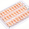 Grade 6A Natural Cultured Freshwater Pearl Beads, Half Drilled, Half Round Beads, PeachPuff, 9.5~10x7mm, Hole: 1mm