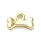 Alloy Pendants, Golden, Bone, 6.5x10.5x2.5mm, Hole: 1.5mm