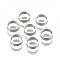 Tarnish Resistant 201 Stainless Steel Spacer Beads, Ring, Stainless Steel Color, 6x2mm, Hole: 5mm