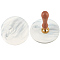 Marble Pattern Porcelain Wax Seal Mats, Flat Round, Gray, 95x7mm