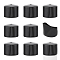 PVC Cap Screw Plug Cover, Sleeve End Caps Seals, Column, Black, 58.5x44.5mm, Inner Diameter: 58mm