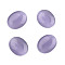 Cat Eye Cabochons, Oval, Medium Purple, 25x18x6~7mm