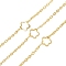 Brass Cable Chains, Soldered, with Spool, Flower, Golden, 6x6x1mm, about 32.81 Feet(10m)/Roll