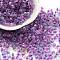 Glass Seed Beads, Inside Colours, Bicone, Blue Violet, 4.5x3.5mm, Hole: 1.4mm, about 125pcs/10g