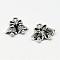 Tibetan Style Alloy Charms, Christmas Bell, Cadmium Free & Lead Free, Antique Silver, 13.5x17x5mm, Hole: 2mm, about 740pcs/1000g
