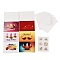 Rectangle Diwali Day Paper Greeting Card, with Envelope and Sticker, Mixed Color, 200.5x149x0.5mm