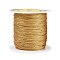 Nylon Threads, Metallic Cords, Gold, 1.0mm, about 109.36 yards(100m)/roll