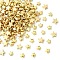 180Pcs 3 Styles CCB Plastic Beads, Star, Golden, 5.5~7.8x6~8x3~3.5mm, hole: 1.2~1.6mm, 60pcs/style
