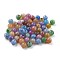 Crackle Acrylic Beads, Imitation Jade Beads, Round, Mixed Color, 7~8mm, Hole: 1.8mm, about 1900pcs/500g