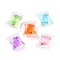 Transparent Acrylic Beads, Bead in Bead, Candy, 21.5x17x9.5mm, Hole: 3.5mm