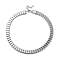Non-Tarnish 304 Stainless Steel Link Necklaces, Rectangle, Stainless Steel Color, 16.22 inch(41.2cm)