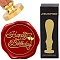 CRASPIRE Happy Birthday Wax Seal Stamp Vintage Removable Brass Sealing Stamp 30mm Wooden Handle for Envelopes Invitations Card Making DIY Craft Wedding Gift Wrapping Party