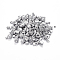 Plated Acrylic Beads, Mixed Style, Mixed Shapes, Silver Plated, 8~17x4~11x4~11mm, Hole: 1~3mm