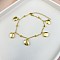Bohemia Style Ocean Theme 304 Stainless Steel Anklets, Golden, Shell Shape, 7-7/8 inch(200mm)