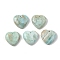 Natural Hemimorphite Pendants, Heart Charms, 26.5~27.5x27~27.5x7.5mm, Hole: 1.6mm