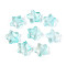 Transparent Glass Beads, Star, Pale Turquoise, 8x8x4mm, Hole: 0.9~1mm, about 1950~2000pcs/bag