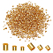 1500Pcs 3 Colors Brass Crimp Beads, Cadmium Free & Lead Free, Tube, Golden, 1.5~2.5x1.5~2.5mm, Hole: 1~2mm, 500pcs/style