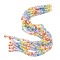Electroplate Glass Beads Strands, Round, Faceted(32 Faceted), Gradient Color, Mixed Color, 6mm, Hole: 1.2mm, about 61pcs/strand, 12.60''(32cm)