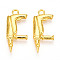 Alloy Pendants, Sewing Machine, Cadmium Free & Lead Free, Real 18K Gold Plated, 27x12x3mm, Hole: 2mm