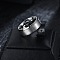 201 Stainless Steel Finger Rings for Men, Stainless Steel Color, 8mm, Inner Diameter: 22.3mm