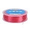 Korean Round Crystal Elastic Stretch Thread, for Bracelets Gemstone Jewelry Making Beading Craft, Cerise, 0.7mm, about 76.55 Yards(70m)/Roll