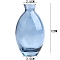 Glass Vases, for Home Desktop Decoration, Cornflower Blue, 35x120mm