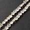 Transparent Glass Beads Strand, with Glitter Powder, Star, Clear, 7.5~8x8.3x4mm, Hole: 0.7~1mm