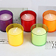 OLYCRAFT 10PCS Plastic Candle Cups Column Tea Light Holders Candle Wax Tins Jars Cases 64mm High Votive Candles Bulk - Mixed Color AJEW-AM0001-01-4