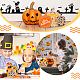 Olycraft 12pcs 3 style halloween thème fournitures décoratives en bois inachevé DIY-OC0004-14-7