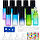 Botellas de rodillo de aceite esencial de vidrio benecreat MRMJ-BC0003-03-1