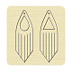 木材切断ダイ  鋼鉄で  DIYスクラップブッキング/フォトアルバム用  装飾的なエンボス印刷紙のカード  幾何学的模様  10x10x2.4cm DIY-WH0169-67-1