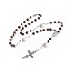 Collares de cuentas de rosario de aleación de estilo tibetano NJEW-JN02455-01-1