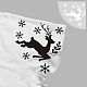 Ahandmaker クリスマスアクリルスリーブステンシル 2 個  プラスチック絵画ステンシル再利用可能なアートテンプレート印刷テンプレート再利用可能な漂白シャツの袖ステンシル diy アートクラフト服の装飾 DIY-WH0347-028-3
