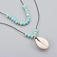 Cauris perles perles pendentifs colliers ensembles NJEW-JN02299-03-2