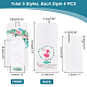 PH PandaHall 20pcs Jewelry Display Card 5 Styles Jewelry Pouch Rectangle Jewelry Care Cards Earring Cards with Clear Windows for DIY Necklace Bracelet Earring Display Selling Small Business DIY-PH0013-44-2