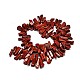 Самородки натуральный красный яшма нити шарик G-M267-04-2
