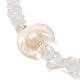 Bracelets en perles de cristal de quartz naturel BJEW-C051-45G-2